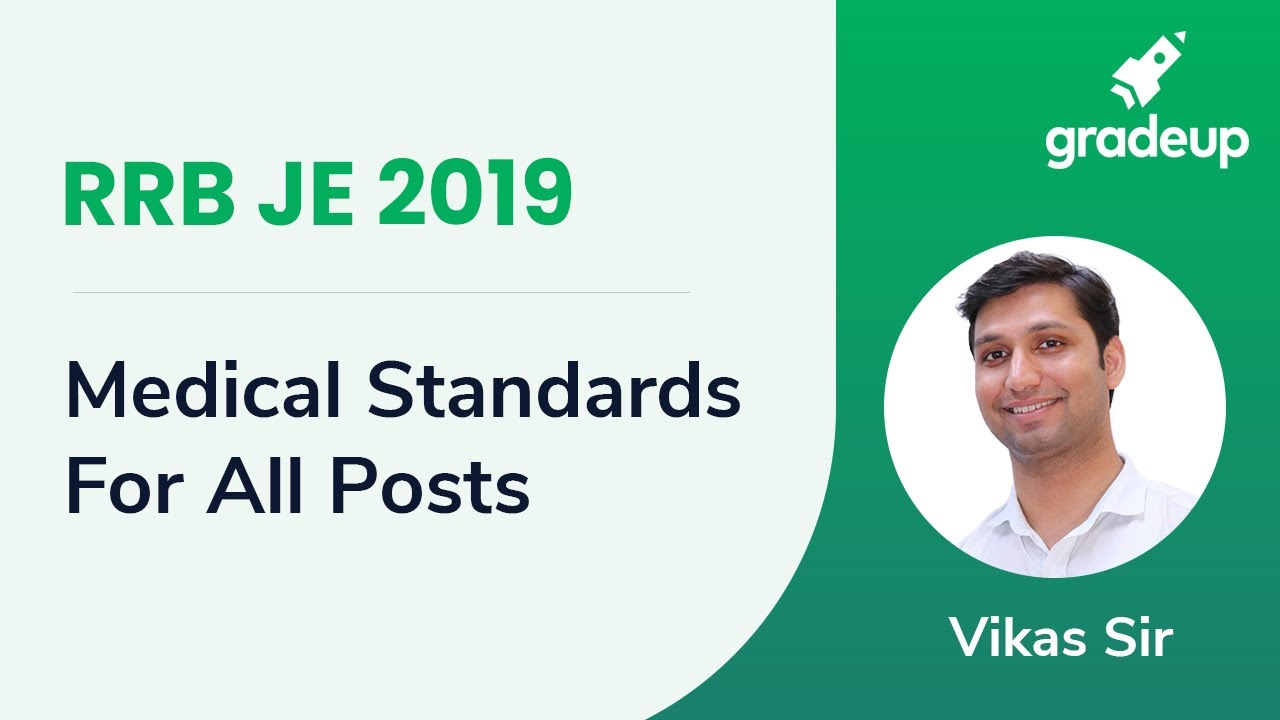 Medical Standards for Railway JE Junior Engineer General Fitness