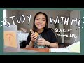 REAL TIME study with me (no music) : 2 hour pomodoro session (50 min) with break (background noise)