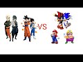 mugen Goku/vegeta/naruto/Sasuke vs sonic/shadow/Mario/Wario 