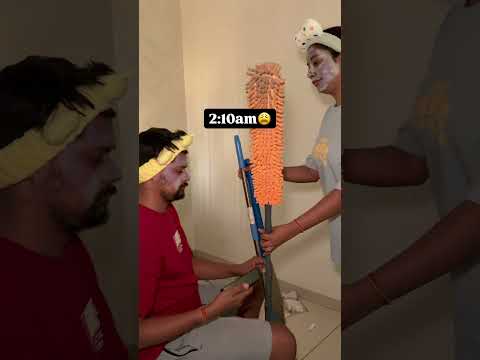 Time doesn’t matter when it comes to 2 things, SKIN CARE and CLEANING! #comedy #funny #comedycouple