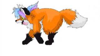 Colored MS Paint Fox Walk Cycle (Animation Progress)