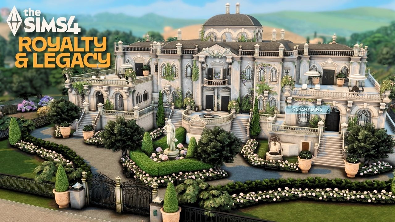 Королевский особняк 👸🏻🤴🏻 с королевской тематикой и наследием из TS4 | The Sims 4 - Быстрая постро...
