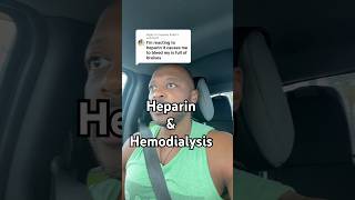 Heparin and Hemodialysis #heparin #dialysis