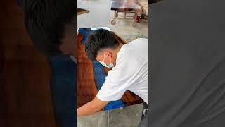 Final Polishing - A Blue Resin Table Brought To Life ✨💙