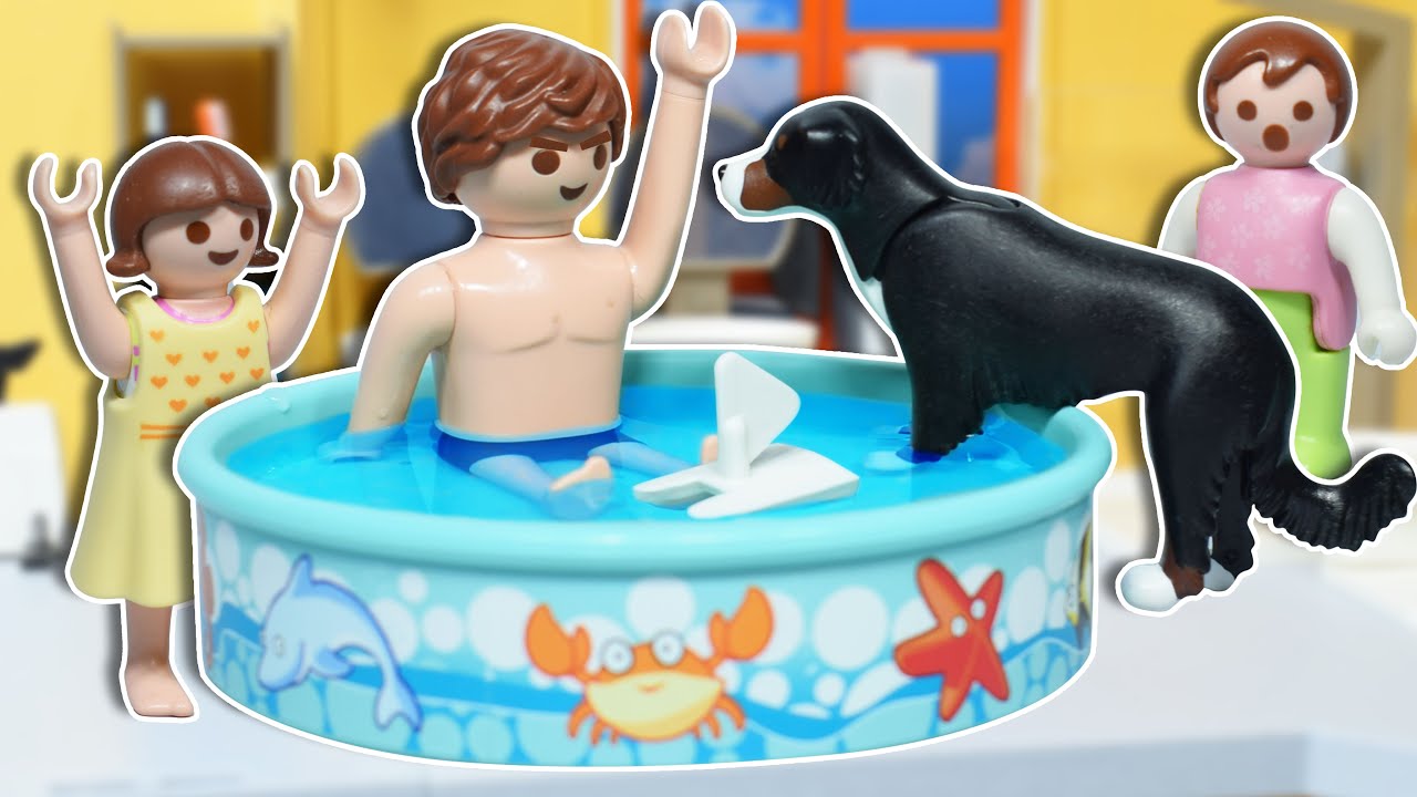 سمسم دخل الكلب حمام السباحة - عائلة ساندي - قصص اطفال