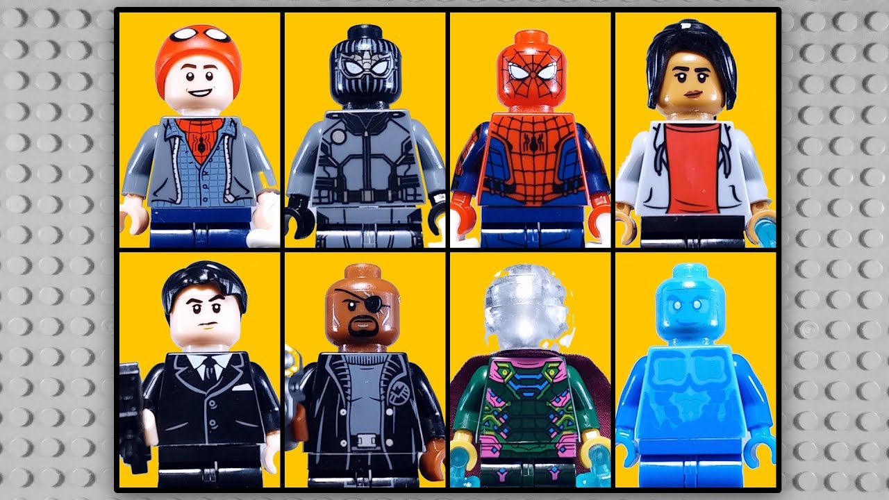 LEGO Spider-Man: Far From Home Minifigures with Mysterio ○ Hydro-Man (knock-off) WM6062