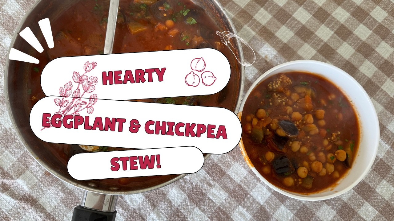Ultimate Eggplant & Chickpea Stew 🍆🌿   Delicious Vegan Comfort! @cookreviewfl 