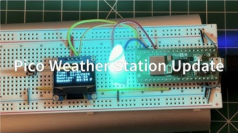 Pico W Lesson 35 Update - A Weather Station Project