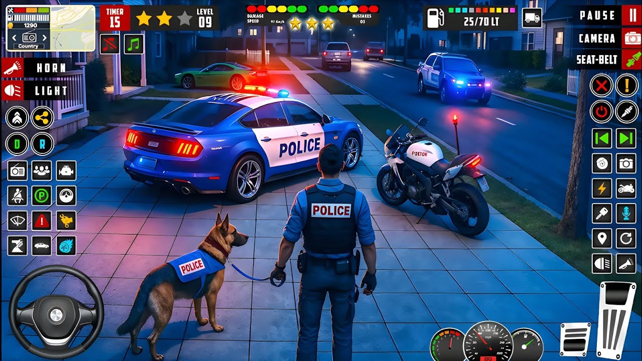 🚓 Police Car Chase Simulator 3D – Real City Cop Pursuit Gameplay (Android)