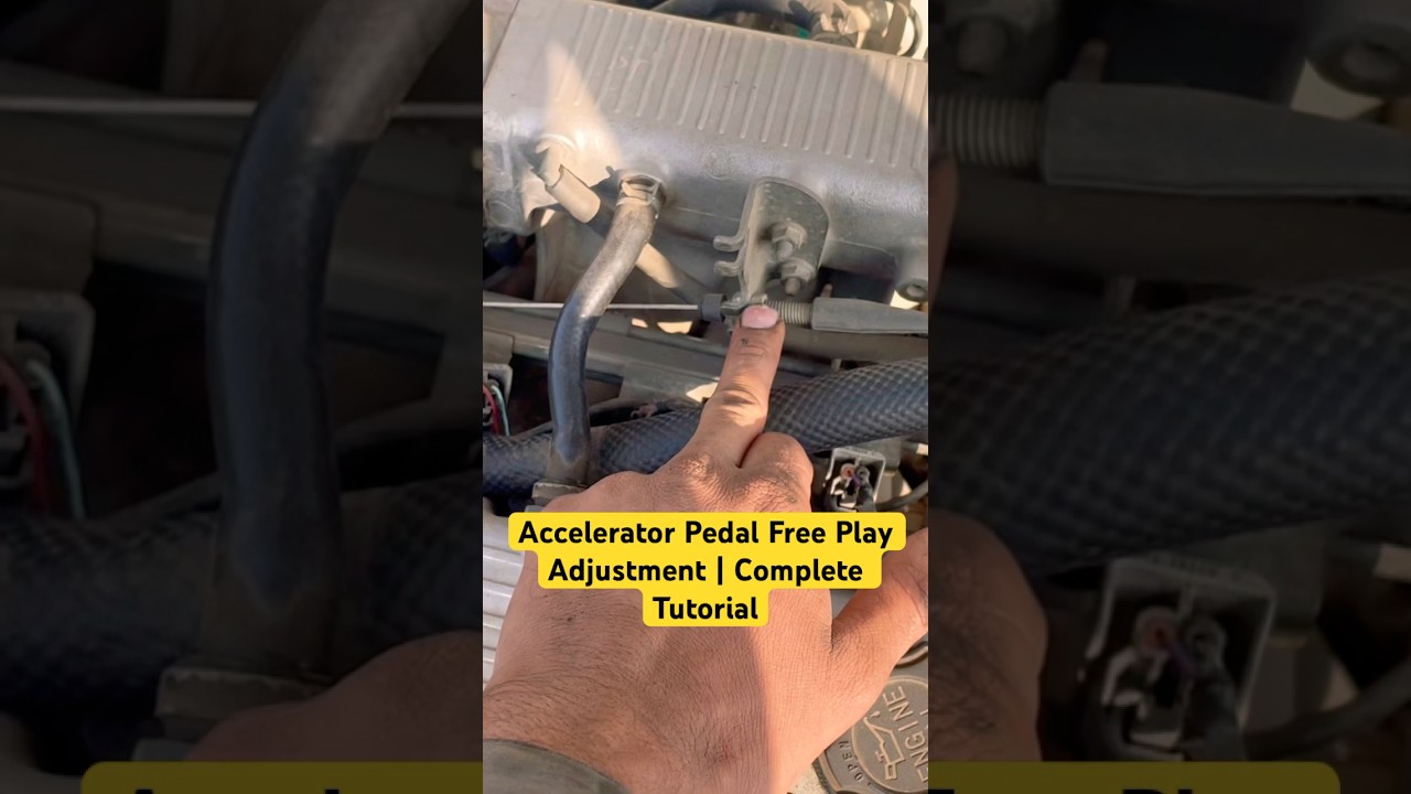 How to Adjust Accelerator Pedal | Easy DIY Guide 