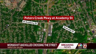 Woman hit and killed crossing the street in Winston-Salem