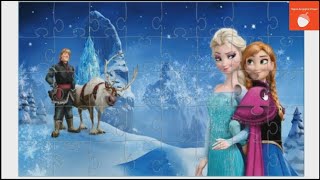 Elsa, Anna, Kristof, And Sven Frozen Puzzles.