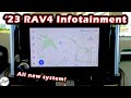 2023 toyota rav4  8inch infotainment review  apple carplay  android auto how to use touchscreen