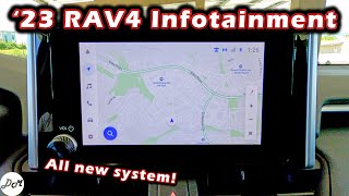 2023 Toyota RAV4 – 8inch Infotainment Review | Apple CarPlay & Android Auto How to Use Touchscreen