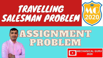 TRAVELLING SALESMAN PROBLEM|ASSIGNMENT METHOD|HUNGARIAN METHOD| #mechanical#assignment#hungarian