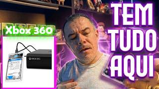 TUNEI MEU XBOX 360 COM UM HD EXTERNO CHEIO DE JOGOS ! VALEU A PENA