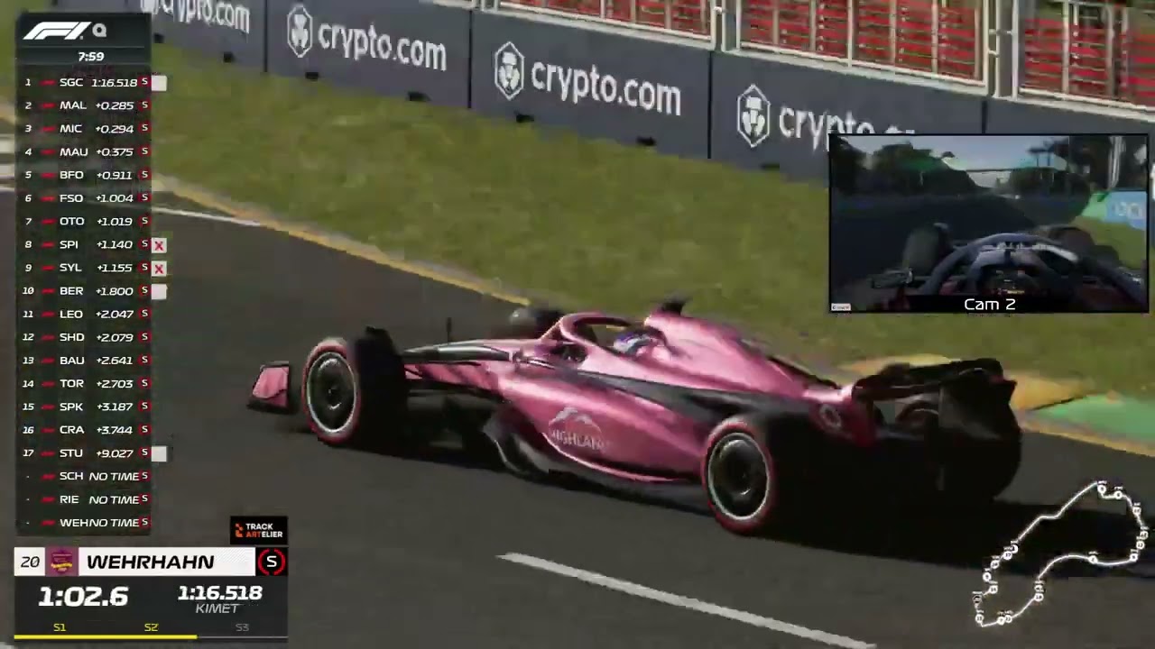 Quali  Soestgaming Racing League   Rennen 1    Australien   powered by Trackartelier
