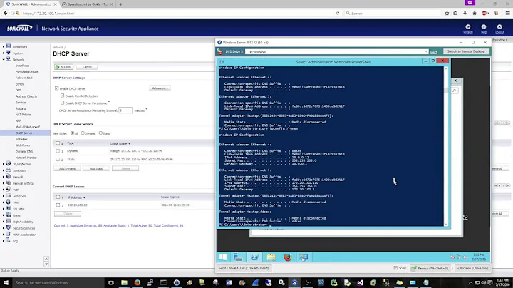 SonicWALL: Configuring a DHCP Server