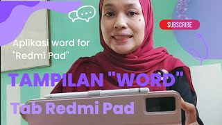 SPILL APLIKASI WORD OFFICE YANG AKU PAKAI UNTUK TAB REDMI PAD #redmipad screenshot 3