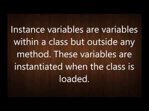 What is a Instance  Variable? | Java Interview Questions