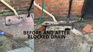 How to Unblock a Drain | Cleaning Area With karcher Pressure Washer HD 4/9 P 110v
