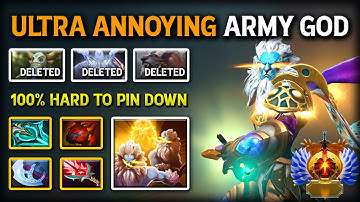ULTRA ANNOYING ARMY GOD Phantom Lancer | Bloodthorn + Disperser Build | 100% Hard to Pin Downs DotA2