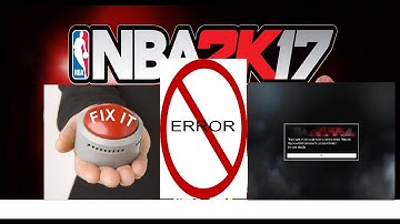 2K17 Start over Fix Error Code