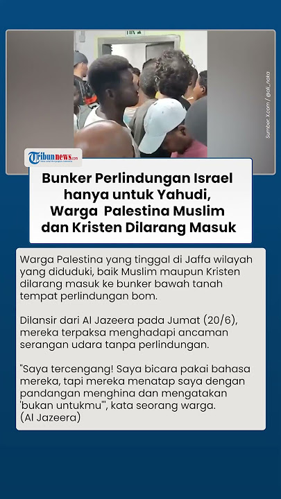 Israel Larang Warga Palestina Muslim dan Kristen yang Tinggal di Jaffa Masuk Bungker: Untuk Yahudi