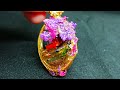 花水に沈む立体、稲荷神社レジン♪Inari Shrine resin sinking in flower water ♪