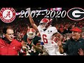 Alabama vs Georgia 2007-2020 Highlights (Saban Era)