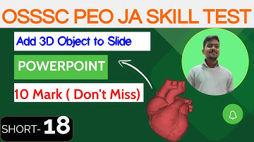 Osssc PEO Skill test Preparation/MS POWERPOINT/ HOW TO ADD GLOBE OBJECTS/ OSSSC SKILL TEST/ ODISHAIQ