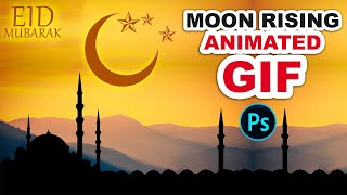 Create EID Moon Rising Animated Gif in Photoshop screenshot 5