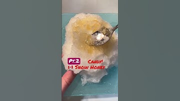 Jr193 Snow Honey Candy! 🇨🇦 #shorts #honeycomb #asmr #honeycombasmr #winter #canada