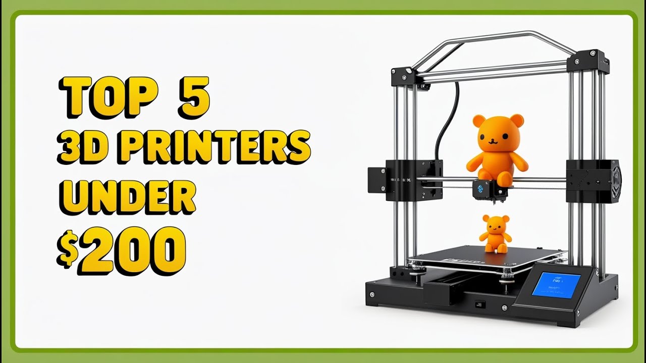 TOP 5 3D Printers Under $200 in 2025 | BEST 3D Printers Buy Now in 2025 ...