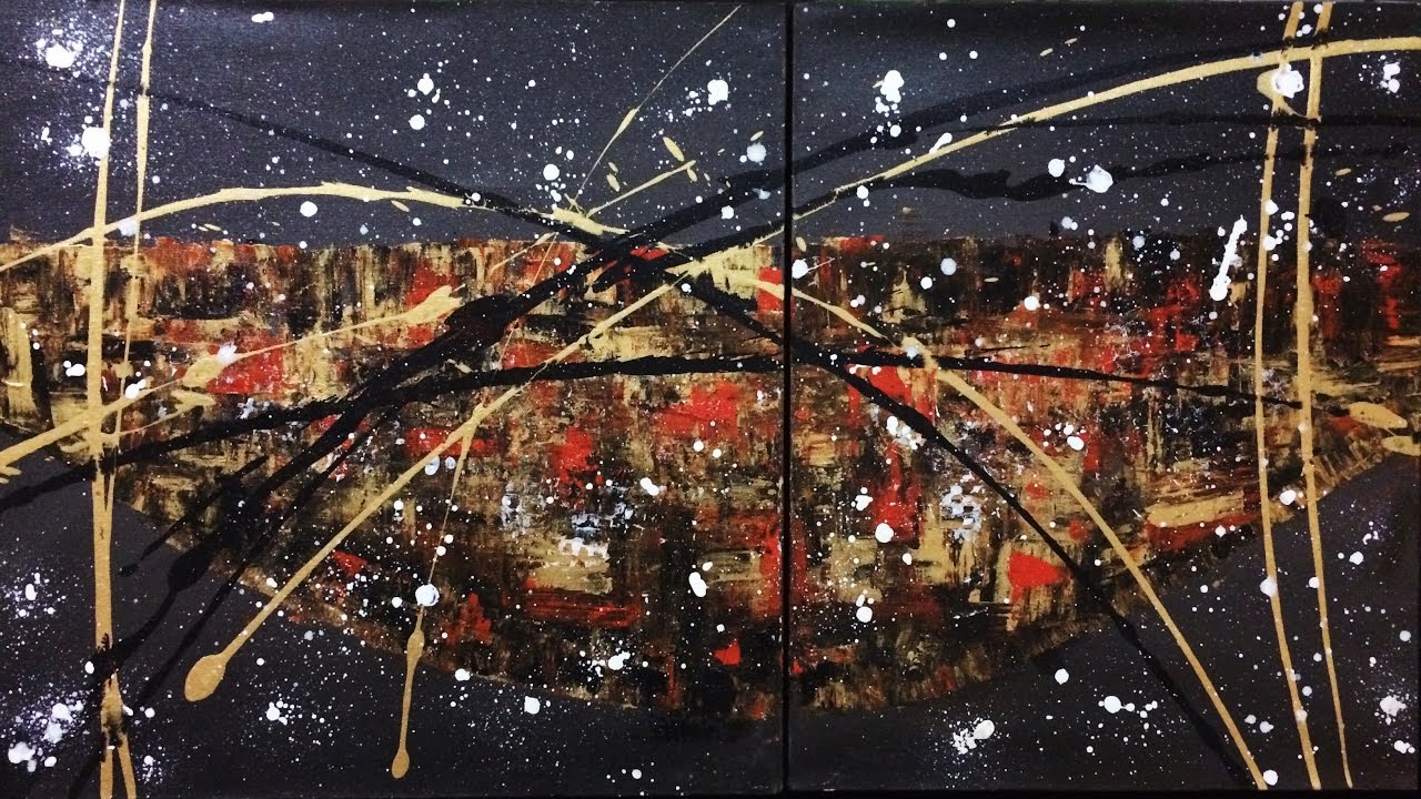 Acrylic Abstract Painting - "d'Capovoltta" Time Lapse