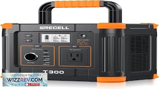 Portable Power Station 300W GRECELL 230.88Wh Solar Generator with 60W USB C PD