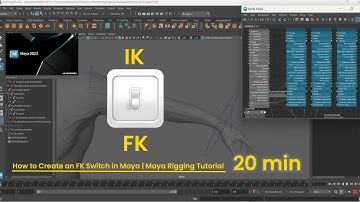 How to Create an IK | FK Switch in Maya | Maya Rigging Tutorial (Beginner to Advanced) | 20mint