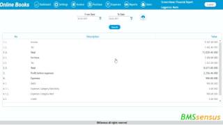 How to: Financial Report - OnlineBooks Cloud Accounting