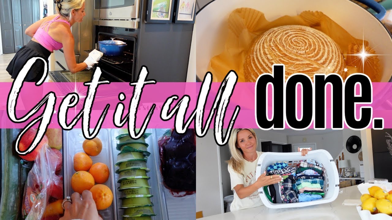 Get It All Done 🏡 Costco Haul & Restock, Gluten-Free Sourdough, Laundry + Homeschool Prep