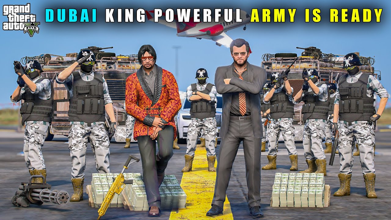 GTA 5 : FINALLY DUBAI KING'S DANGEROUS ARMY IS READY || BB GAMING