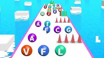 ABC Run - 2048 Alphabet Runner ! Levels Gameplay android,ios Part 39