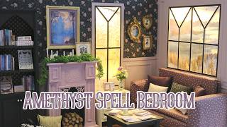 Amethyst Spell Bedroom 1/6 scale handmade miniature dollhouse by Nerea Pozo