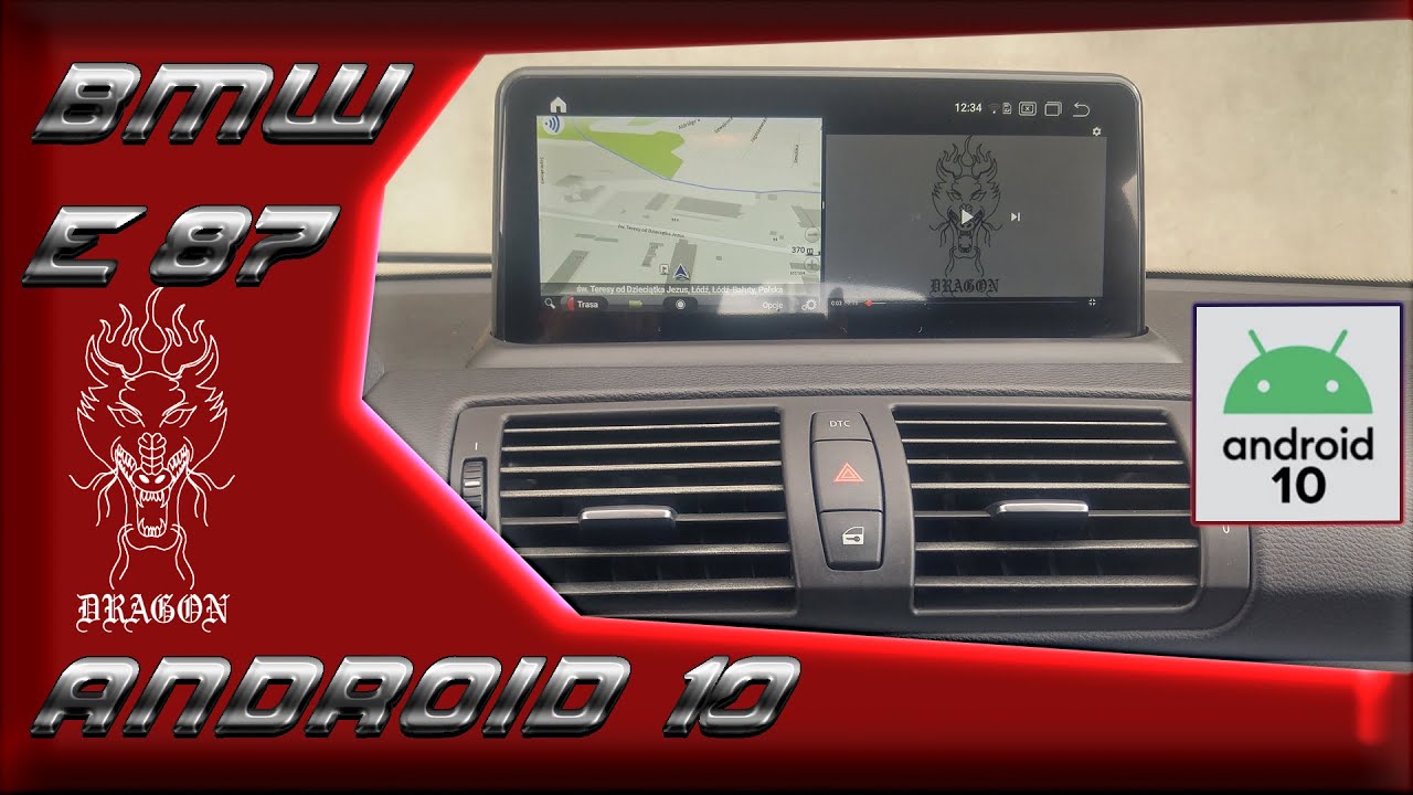 Radio Android w BMW E87, E81, E82, E90 z budowaną nawigacja GPS, modemem GSM/LTE i Wi Fi