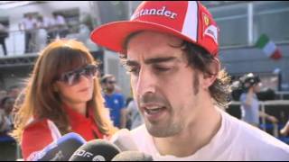 F1 2011 Italy post race interview with Fernando Alonso BBC.mp4