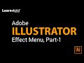 What is Effect Menu in Adobe Illustrator | Effect Menu  (Part-1)