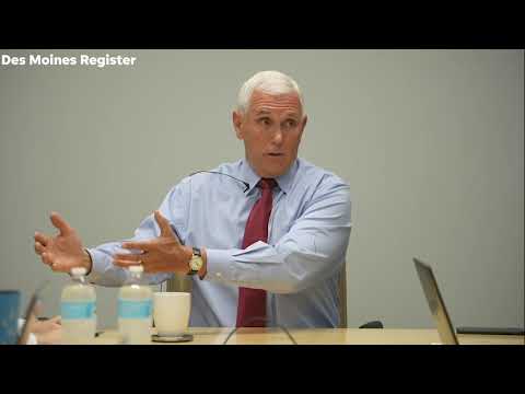 Full video: Former Vice President Mike Pence meets with the Des Moines Register editorial board @DMRegister