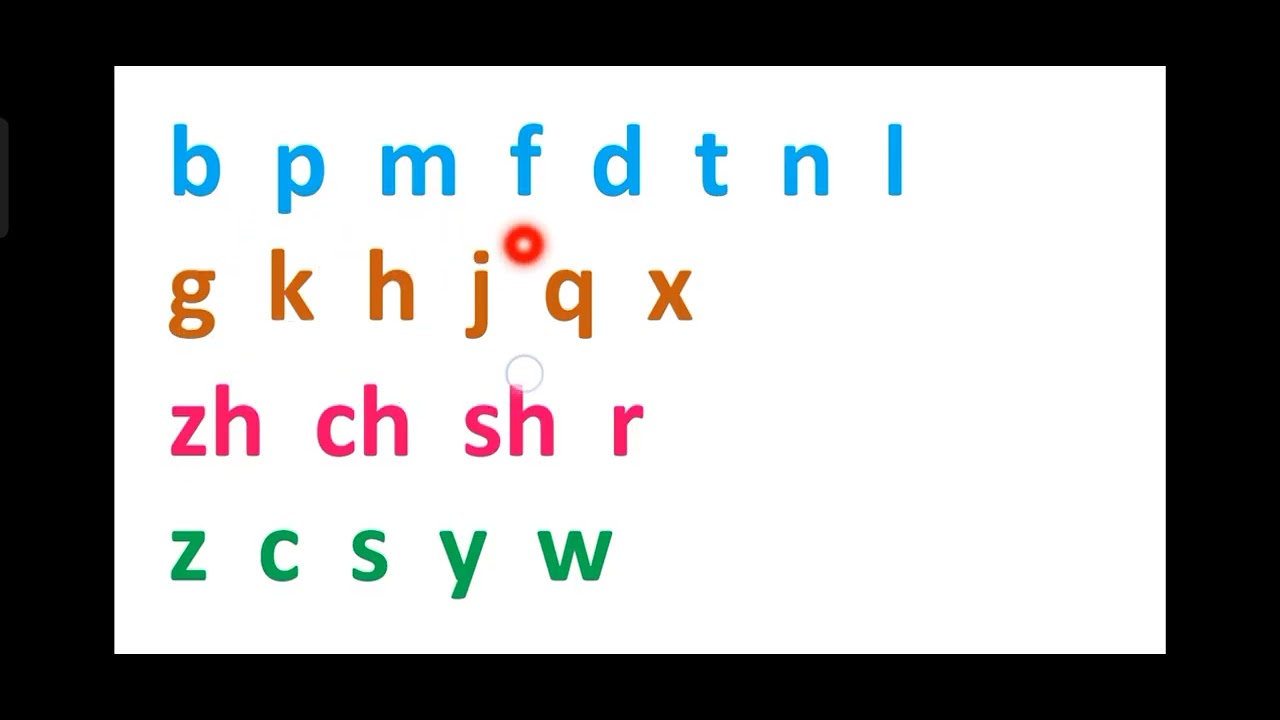 声母 23个(Chinese consonants ) - YouTube
