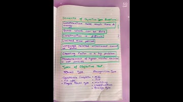 Objective tests/questions#merits #demerits#B.ed.notes#shorts #youtubeshorts #shortsvideo