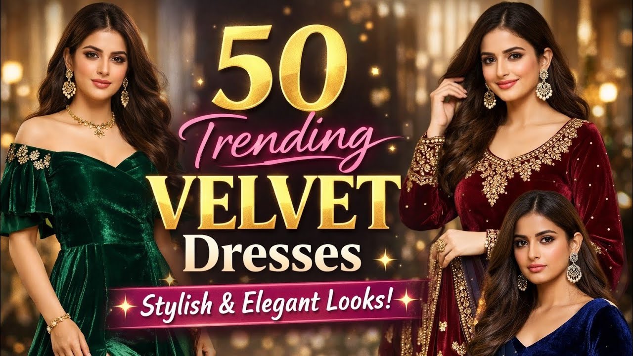 50 Trending Velvet Dresses – Stylish & Elegant Velvet Outfit Ideas
