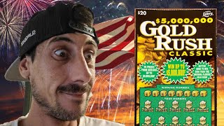 Special Day For America!!! $20 Goldrush Classic Scratch Off Ticket | Florida Lottery